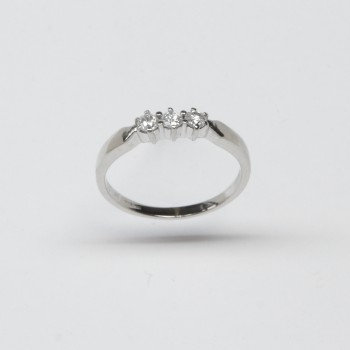 9ct White Gold Diamond Ring